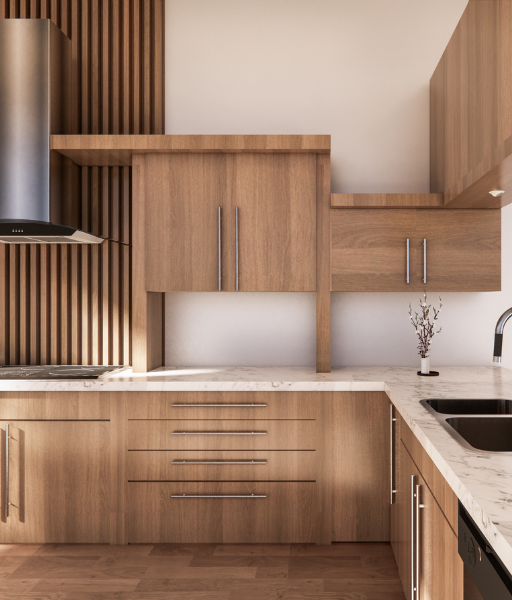 Glass Modular Kitchen